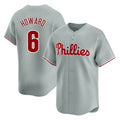 Blackjersey P.Phillies #6 Ryan Howard Player Gray Home Limited Stitched Jerseys