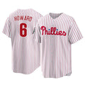 Blackjersey P.Phillies #6 Ryan Howard Player White Home Game Stitched Jerseys