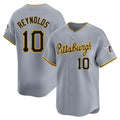 Blackjersey P.Pirates #10 Bryan Reynolds Player Gray Road Home Limited Stitched Jerseys