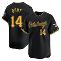 Blackjersey P.Pirates #14 Joey Bart Player Black Alt Home Limited Stitched Jerseys