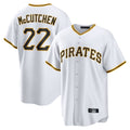 Blackjersey P.Pirates #22 Andrew McCutchen Player White Home Game Stitched Jerseys