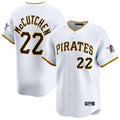 Blackjersey P.Pirates #22 Andrew McCutchen Player White Home Limited Stitched Jerseys