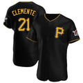 Blackjersey P.Pirates #21 Roberto Clemente Player Black Alternate 2025 Home Limited Elite Stitched Jerseys