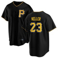 Blackjersey P.Pirates #23 Mitch Keller Player Black Home Game Stitched Jerseys