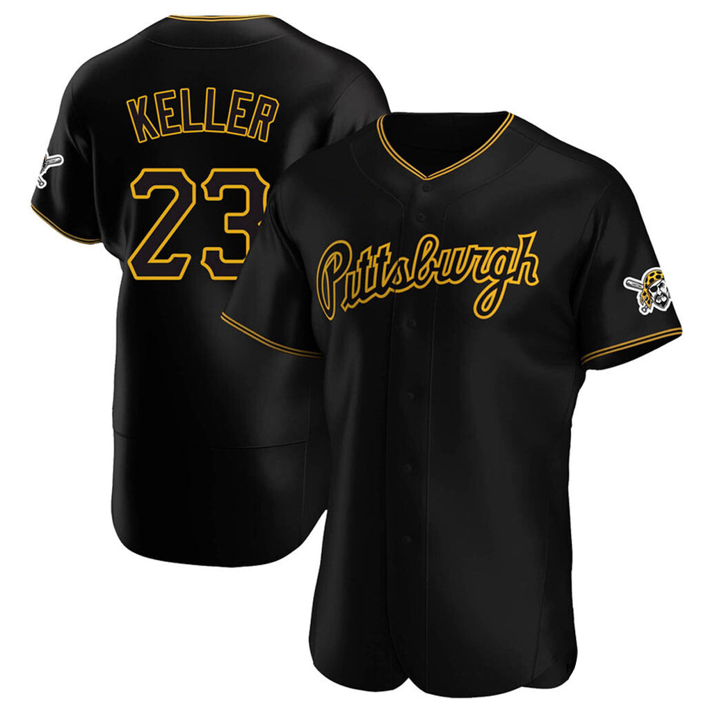 Blackjersey P.Pirates #23 Mitch Keller Player Black Home Limited Game Stitched Jerseys