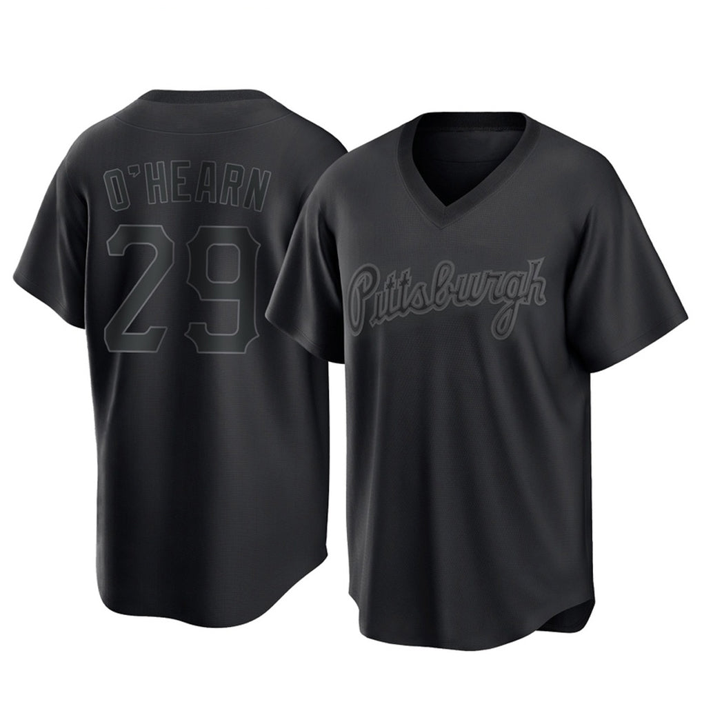 Blackjersey P.Pirates #29 Ryan O¡¯Hearn Player Black Fashion Home Game Stitched Jerseys