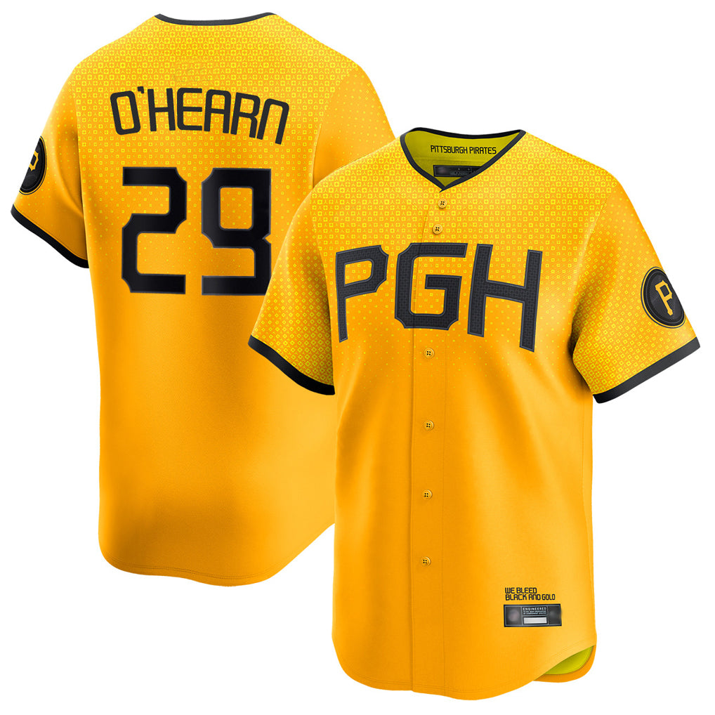 Blackjersey P.Pirates #29 Ryan O¡¯Hearn Player Gold City Connect Home Limited Stitched Jerseys