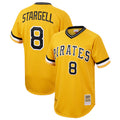 Blackjersey P.Pirates #8 Willie Stargell Player Gold Mitchell & Ness Cooperstown Collection 1979 Limited Stitched Jerseys