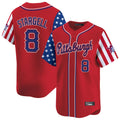 Blackjersey P.Pirates #8 Willie Stargell Player Red 2025 Independence Day Vapor Premier Limited Stitched Jerseys