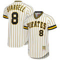 Blackjersey P.Pirates #8 Willie Stargell Player White Mitchell & Ness Cooperstown Collection 1979 Limited Stitched Jerseys