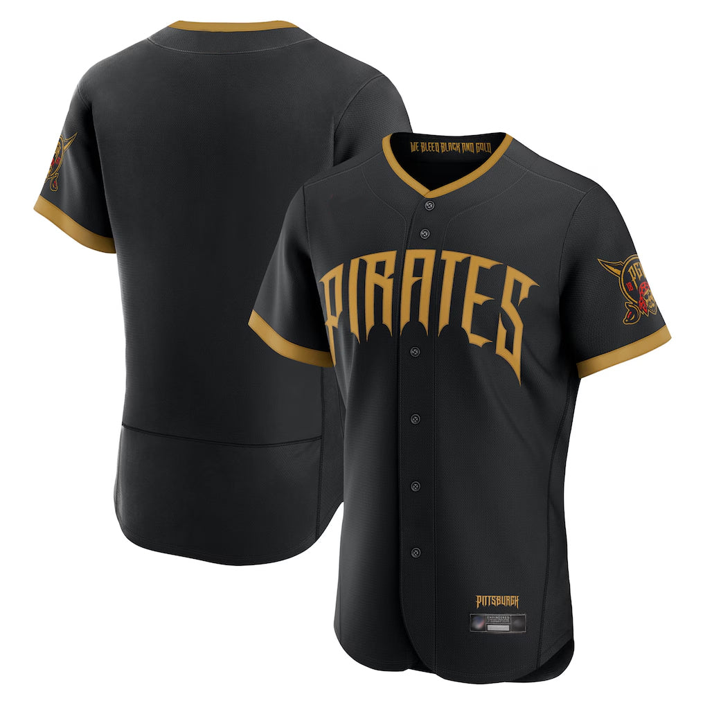 Blackjersey P.Pirates Blank Player Black 2026 City Connect Home Limited Elite Stitched Jerseys