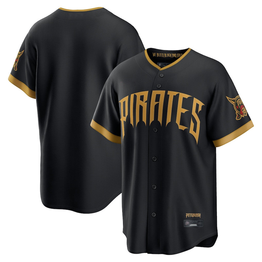 Blackjersey P.Pirates Blank Player Black 2026 City Connect Home Limited Stitched Jerseys