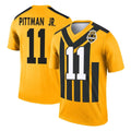 Blackjersey P.Steelers #11 Michael Pittman Jr. Player Gold Legend Limited 1933 Throwback Performance Home Game Stitched Jerseys