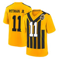 Blackjersey P.Steelers #11 Michael Pittman Jr. Player Gold Limited 1933 Throwback Home Game Stitched Jerseys