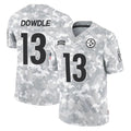 Blackjersey P.Steelers #13 Rico Dowdle Player Arctic Camo Limited Salute To Service Home Game Stitched Jerseys