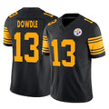 Blackjersey P.Steelers #13 Rico Dowdle Player Black Limited 2nd Alternate Vapor F.U.S.E. Home Game Stitched Jerseys