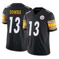 Blackjersey P.Steelers #13 Rico Dowdle Player Black Limited Vapor F.U.S.E. Home Game Stitched Jerseys