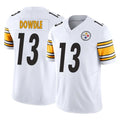 Blackjersey P.Steelers #13 Rico Dowdle Player White Limited Vapor F.U.S.E. Home Game Stitched Jerseys