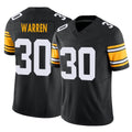 Blackjersey P.Steelers #30 Jaylen Warren Player Black Limited Alternate Vapor F.U.S.E. Home Game Stitched Jerseys