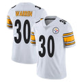 Blackjersey P.Steelers #30 Jaylen Warren Player White Limited Vapor Untouchable Home Game Stitched Jerseys