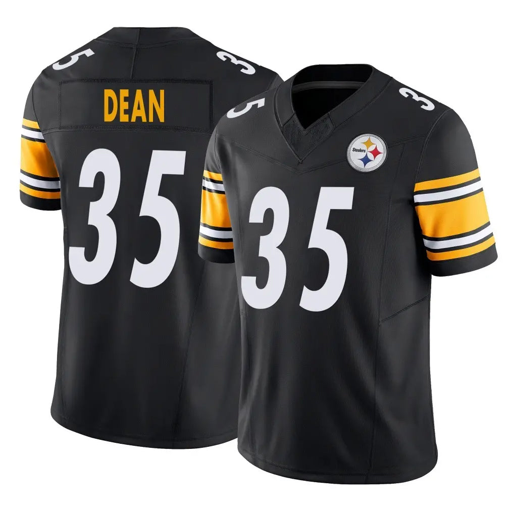 Blackjersey P.Steelers #35 Jamel Dean Player Black Limited Vapor F.U.S.E. Home Game Stitched Jerseys