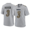 Blackjersey P.Steelers #3 Jaquan Brisker Player Gray Atmosphere Fashion Home Game Stitched Jerseys