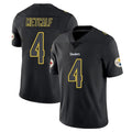 Blackjersey P.Steelers #4 DK Metcalf Player Black Impact Limited Home Game Stitched Jerseys