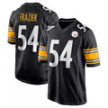 Blackjersey P.Steelers #54 Zach Frazier Player Black Home Game Stitched Jerseys
