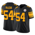 Blackjersey P.Steelers #54 Zach Frazier Player Black Limited 2nd Alternate Vapor F.U.S.E. Home Game Stitched Jerseys
