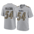 Blackjersey P.Steelers #54 Zach Frazier Player Gray Atmosphere Fashion Home Game Stitched Jerseys