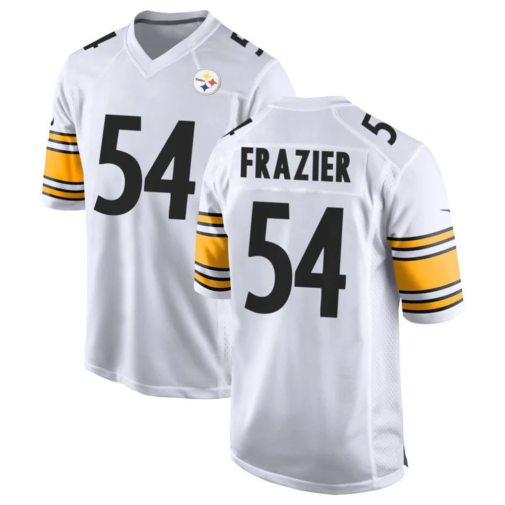 Blackjersey P.Steelers #54 Zach Frazier Player White Home Game Stitched Jerseys