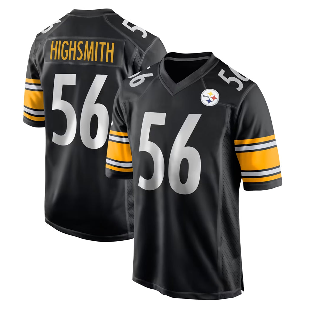 Blackjersey P.Steelers #56 Alex Highsmith Player Black Home Game Stitched Jerseys