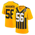 Blackjersey P.Steelers #56 Alex Highsmith Player Gold Limited 1933 Throwback Home Game Stitched Jerseys