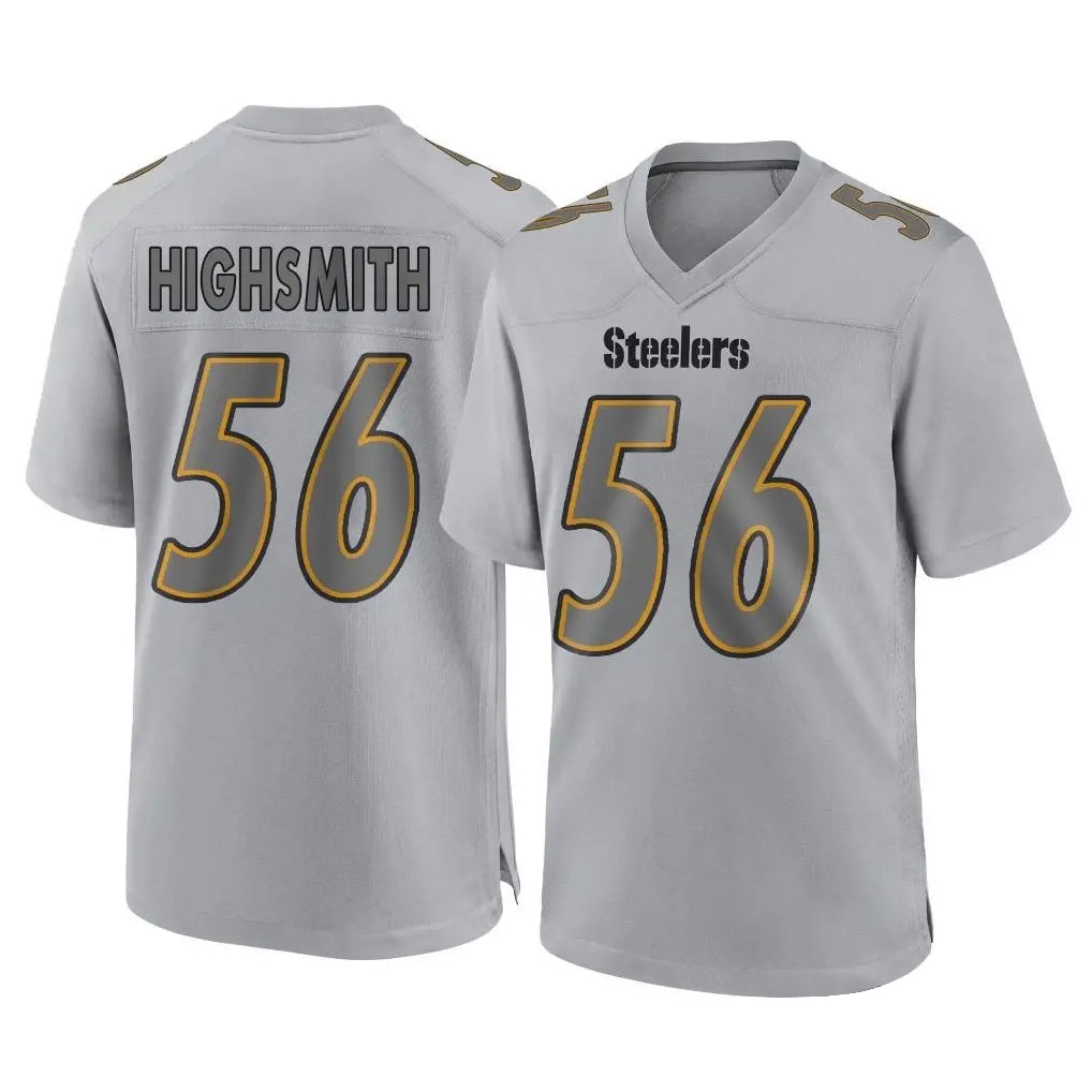 Blackjersey P.Steelers #56 Alex Highsmith Player Gray Atmosphere Fashion Home Game Stitched Jerseys