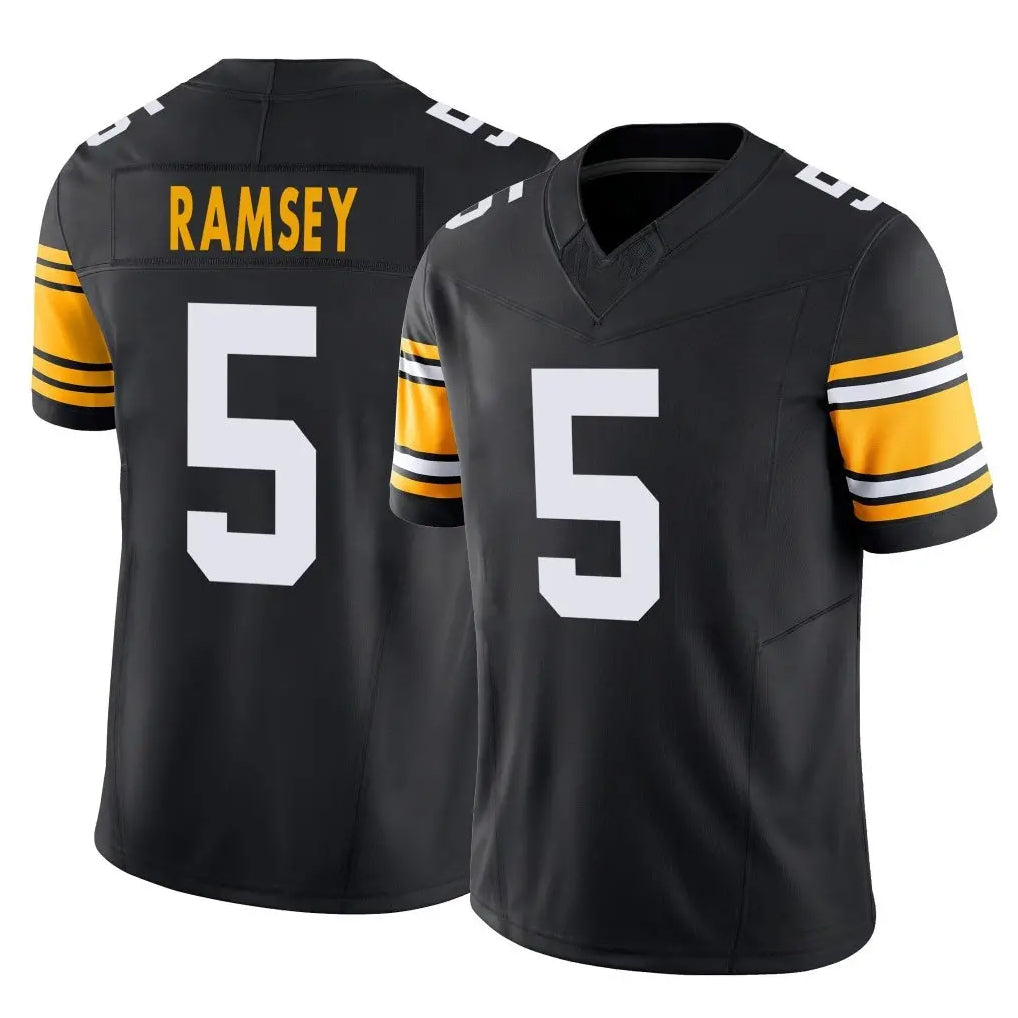 Blackjersey P.Steelers #5 Jalen Ramsey Player Black Limited Alternate Vapor F.U.S.E. Home Game Stitched Jerseys