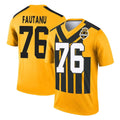Blackjersey P.Steelers #76 Troy Fautanu Player Gold Legend Limited 1933 Throwback Performance Home Game Stitched Jerseys