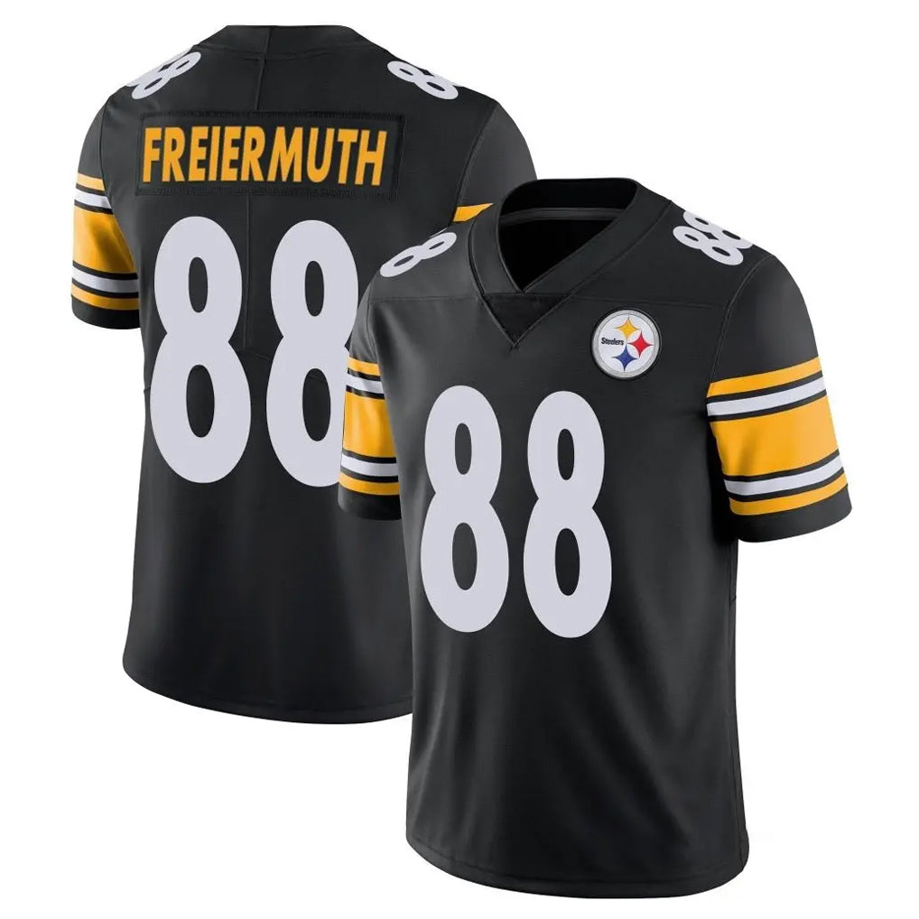 Blackjersey P.Steelers #88 Pat Freiermuth Player Black Limited Vapor Untouchable Home Game Stitched Jerseys