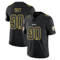 Blackjersey P.Steelers #90 T.J. Watt Player Black Impact Limited Home Game Stitched Jerseys