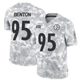 Blackjersey P.Steelers #95 Keeanu Benton Player Arctic Camo Limited Salute To Service Home Game Stitched Jerseys