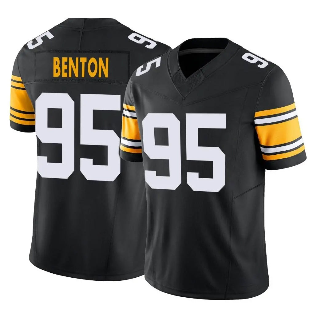 Blackjersey P.Steelers #95 Keeanu Benton Player Black Limited Alternate Vapor F.U.S.E. Home Game Stitched Jerseys