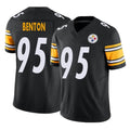 Blackjersey P.Steelers #95 Keeanu Benton Player Black Limited Vapor F.U.S.E. Home Game Stitched Jerseys
