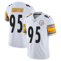 Blackjersey P.Steelers #95 Keeanu Benton Player White Limited Vapor Untouchable Home Game Stitched Jerseys