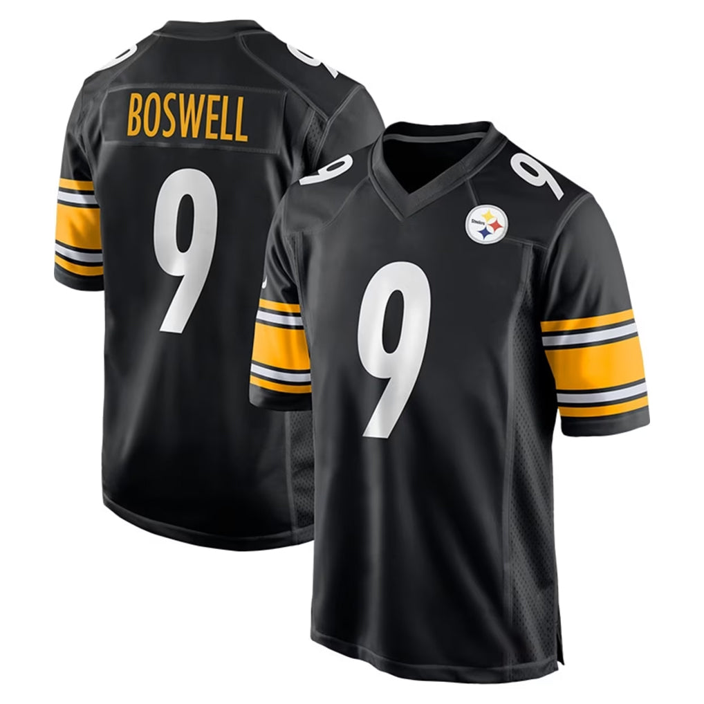 Blackjersey P.Steelers #9 Chris Boswell Player Black Home Game Stitched Jerseys