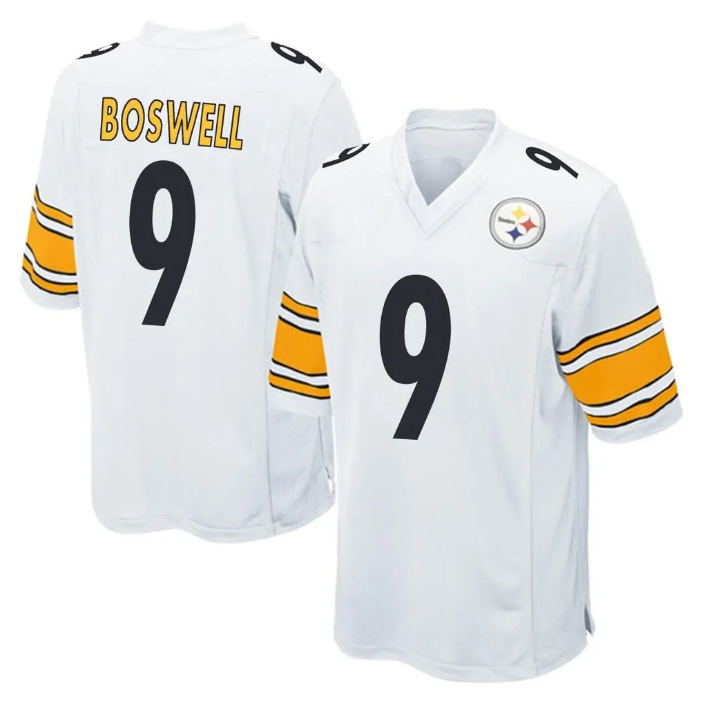 Blackjersey P.Steelers #9 Chris Boswell Player White Home Game Stitched Jerseys
