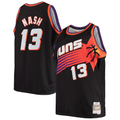 Blackjersey P.Sunss #13 Steve Nash Mitchell & Ness Black 199697 Big & Tall Hardwood Classics Swingman Jerseys