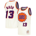 Blackjersey P.Sunss #13 Steve Nash Mitchell & Ness Cream Chainstitch Swingman Jerseys