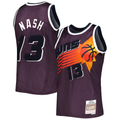 Blackjersey P.Sunss #13 Steve Nash Mitchell & Ness Purple 199697 Hardwood Classics Off-Court Swingman Jerseys