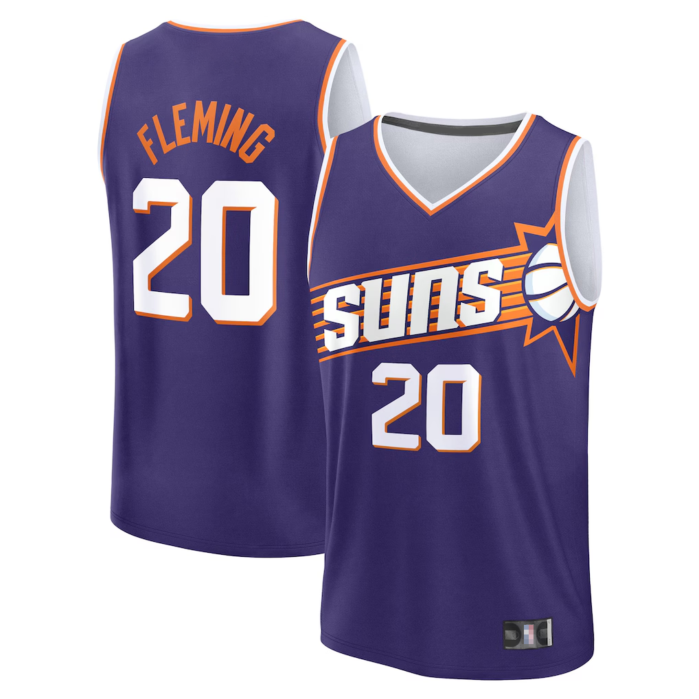 Blackjersey P.Sunss #20 Rasheer Fleming Fanatics Purple Fast Break Replica Jerseys - Icon Edition