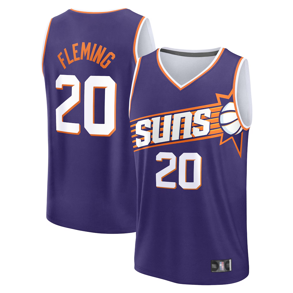 Blackjersey P.Sunss #20 Rasheer Fleming Fanatics Purple Fast Break Replica Jerseys - Icon Edition