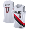 Blackjersey PT.Blazers #17 Shaedon Sharpe White Swingman Player Jerseys - Association Edition